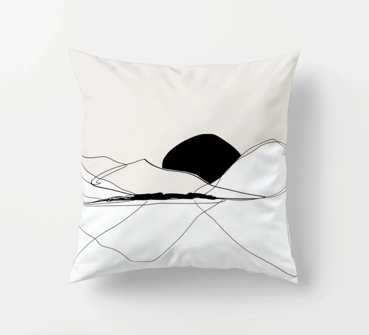 Mountain Line art cuscino da XOXO Arte