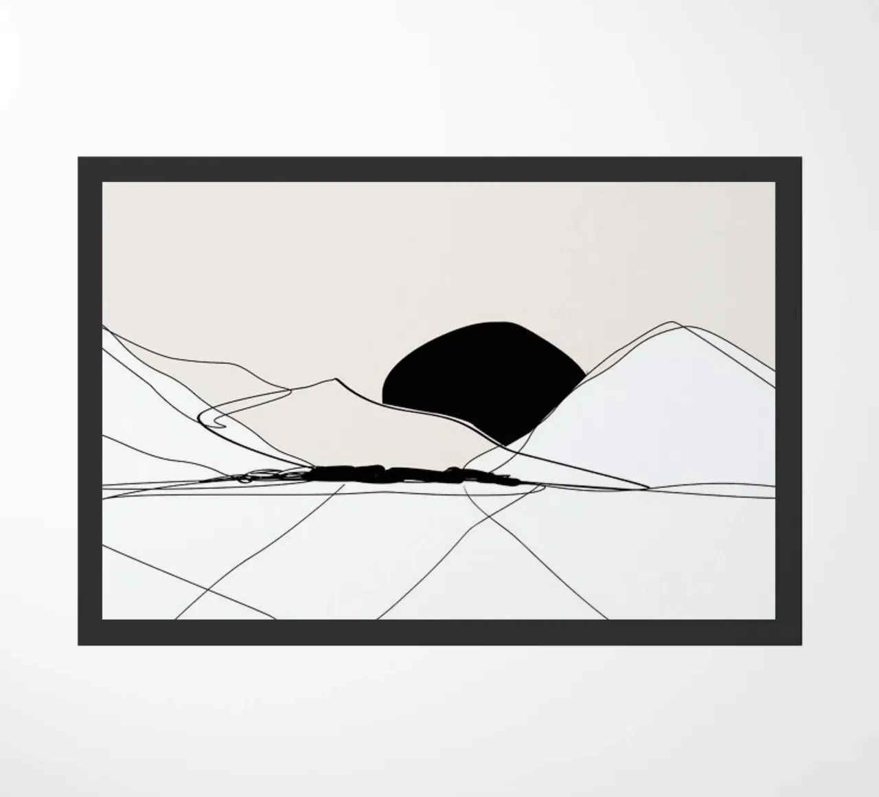 Mountain Line art zerbino da XOXO Arte