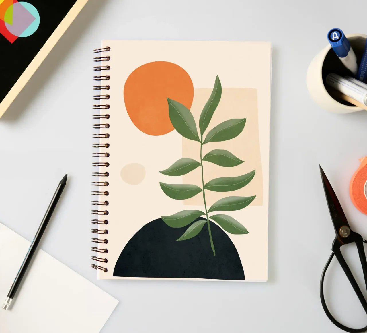 Abstract Nature Moment 7 spiral notebook by cityart