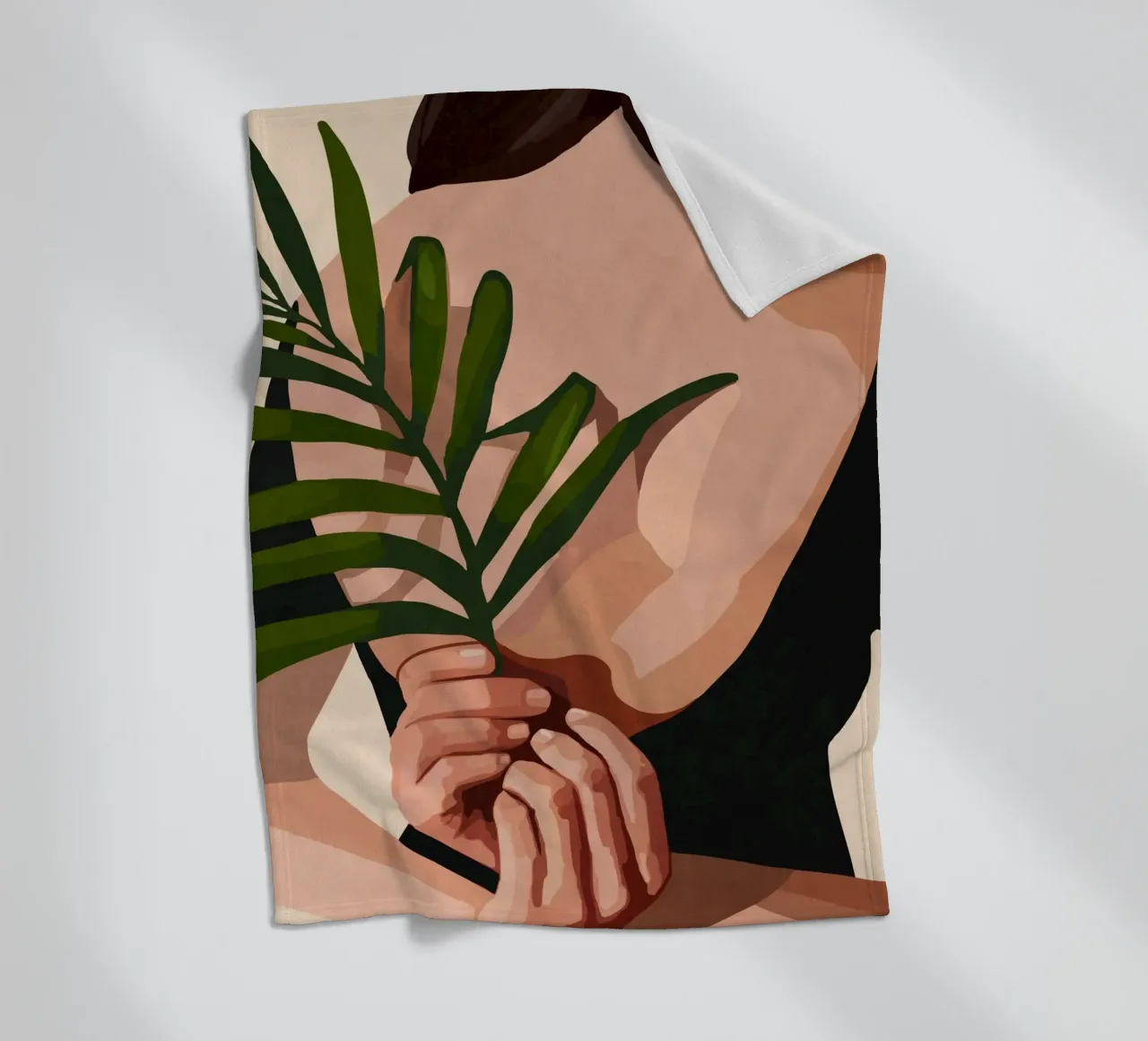 Little Leaf Behind my Back coperta in pile da cityart