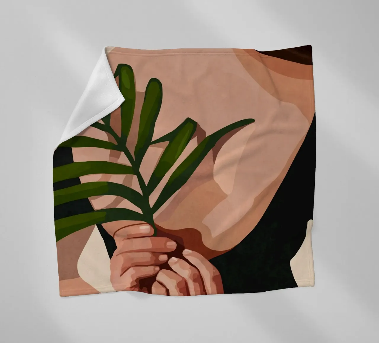 Little Leaf Behind my Back coperta in pile da cityart