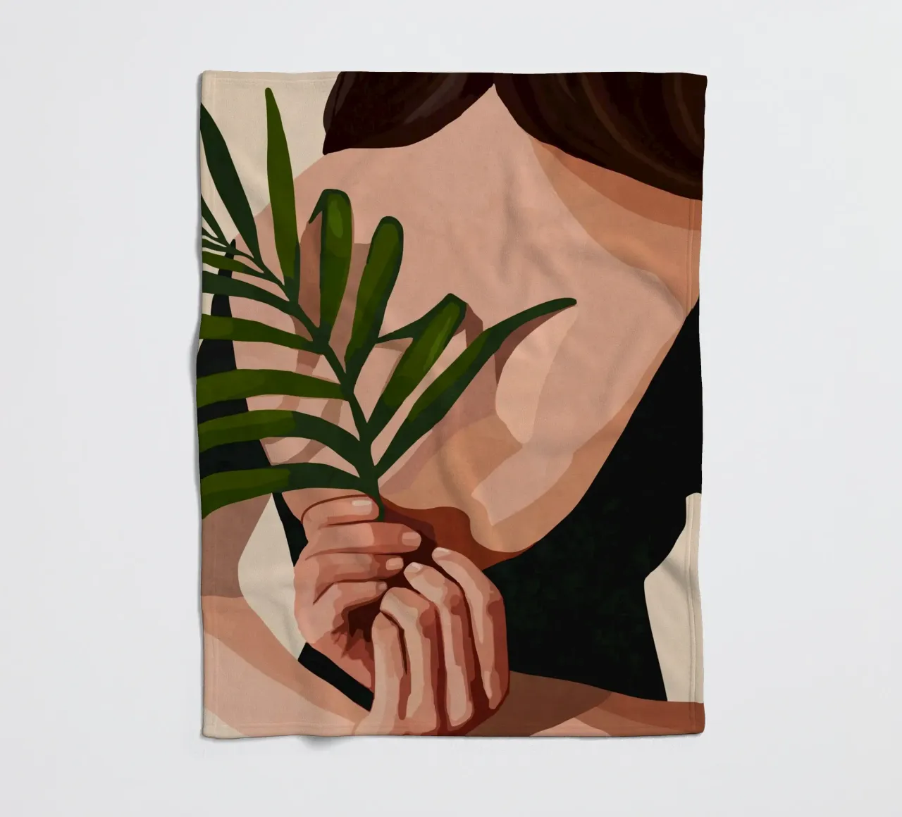 Little Leaf Behind my Back coperta in pile da cityart