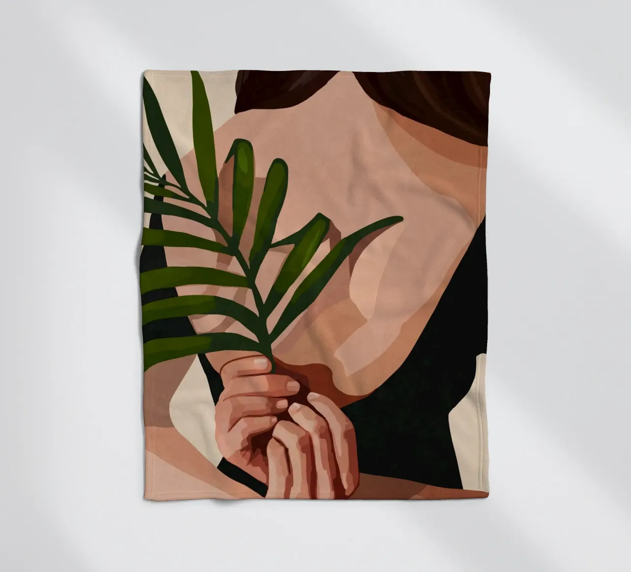 Little Leaf Behind my Back coperta in pile da cityart