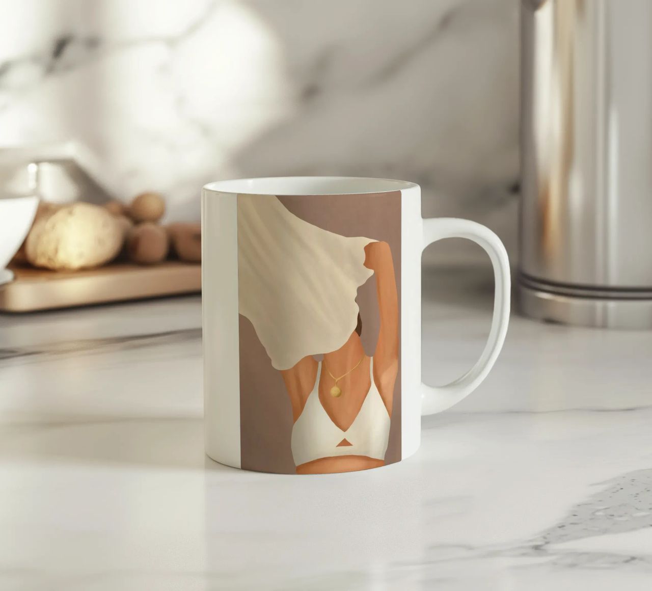 Lets go to the Beach tazza in ceramica da cityart