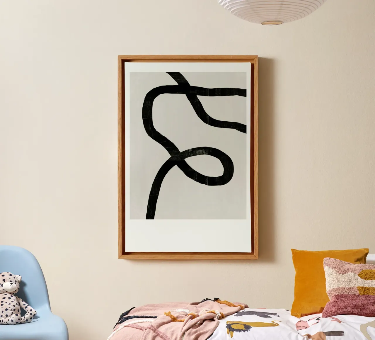 The Line No. 1 tela con Cornice a cassetta da typealive