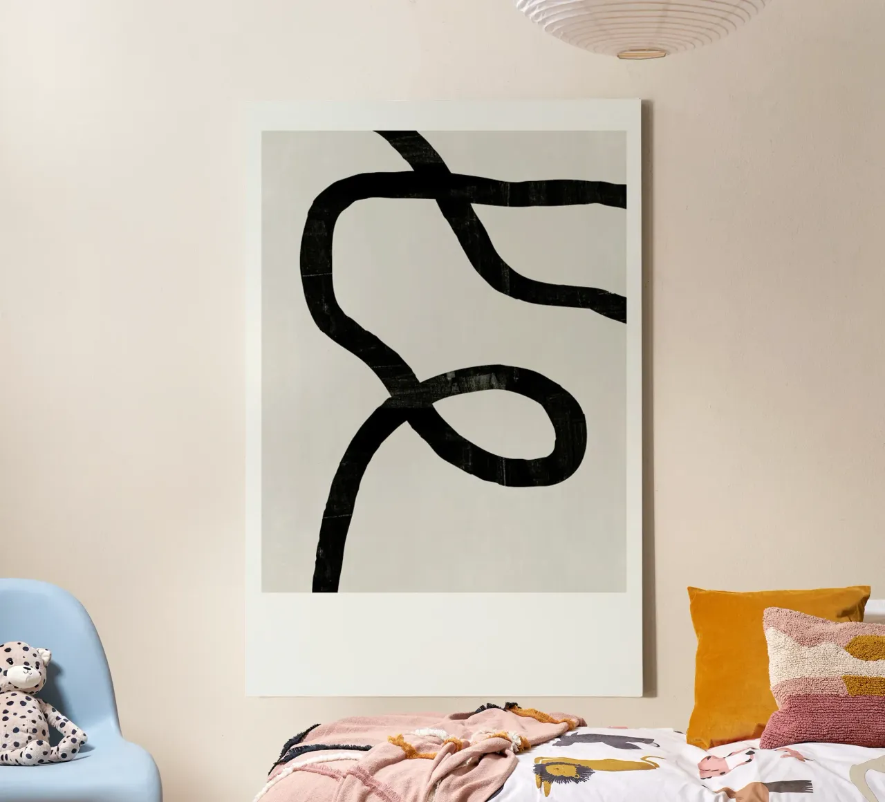 The Line No. 1 tela con Cornice a cassetta da typealive