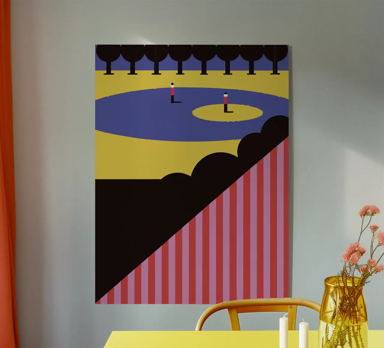 Strisce rosa plexiglass da LOOK DIFFERENT