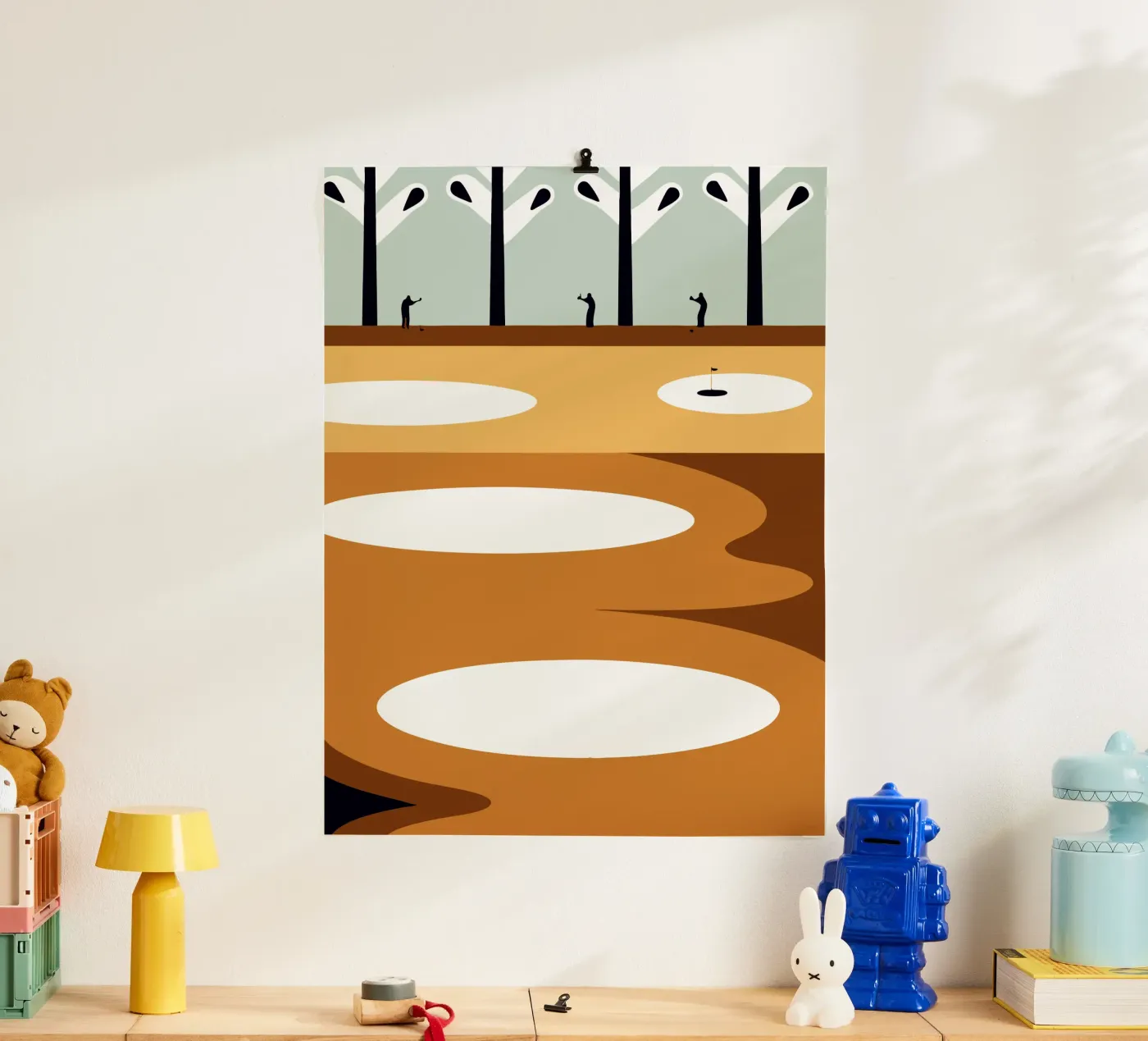 Golf course poster by LOOK DIFFERENT