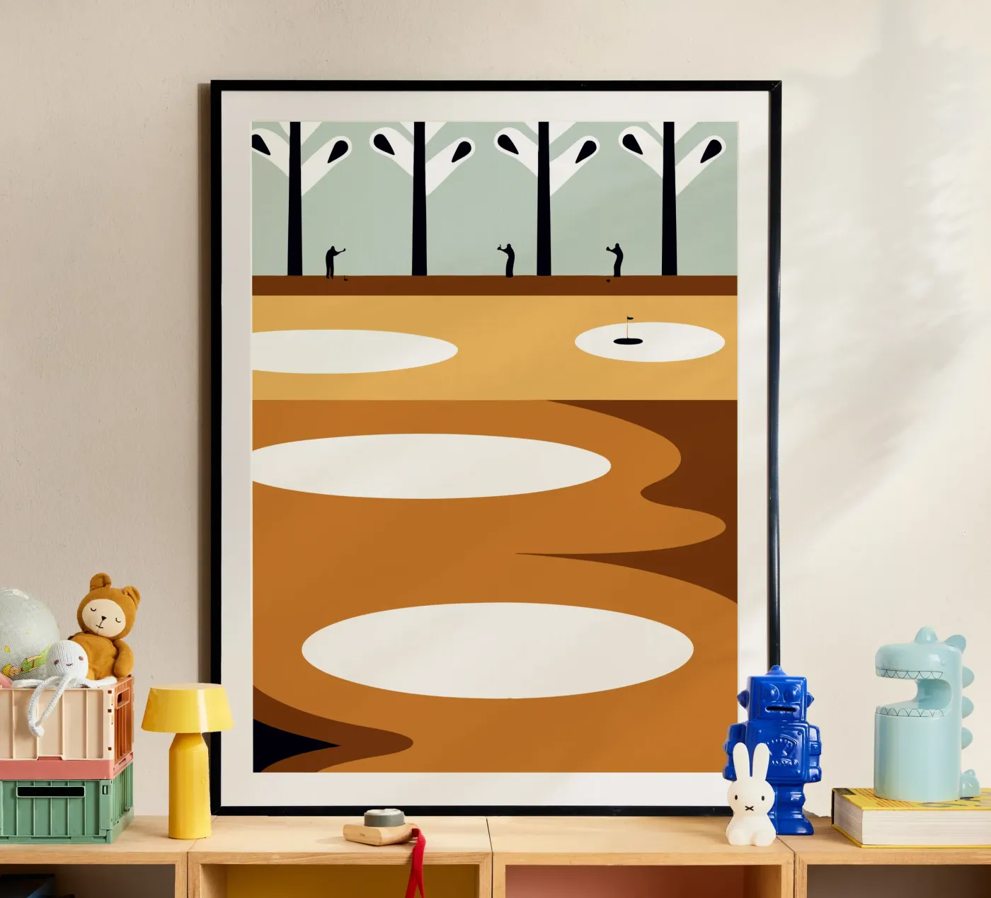 Golf course poster by LOOK DIFFERENT