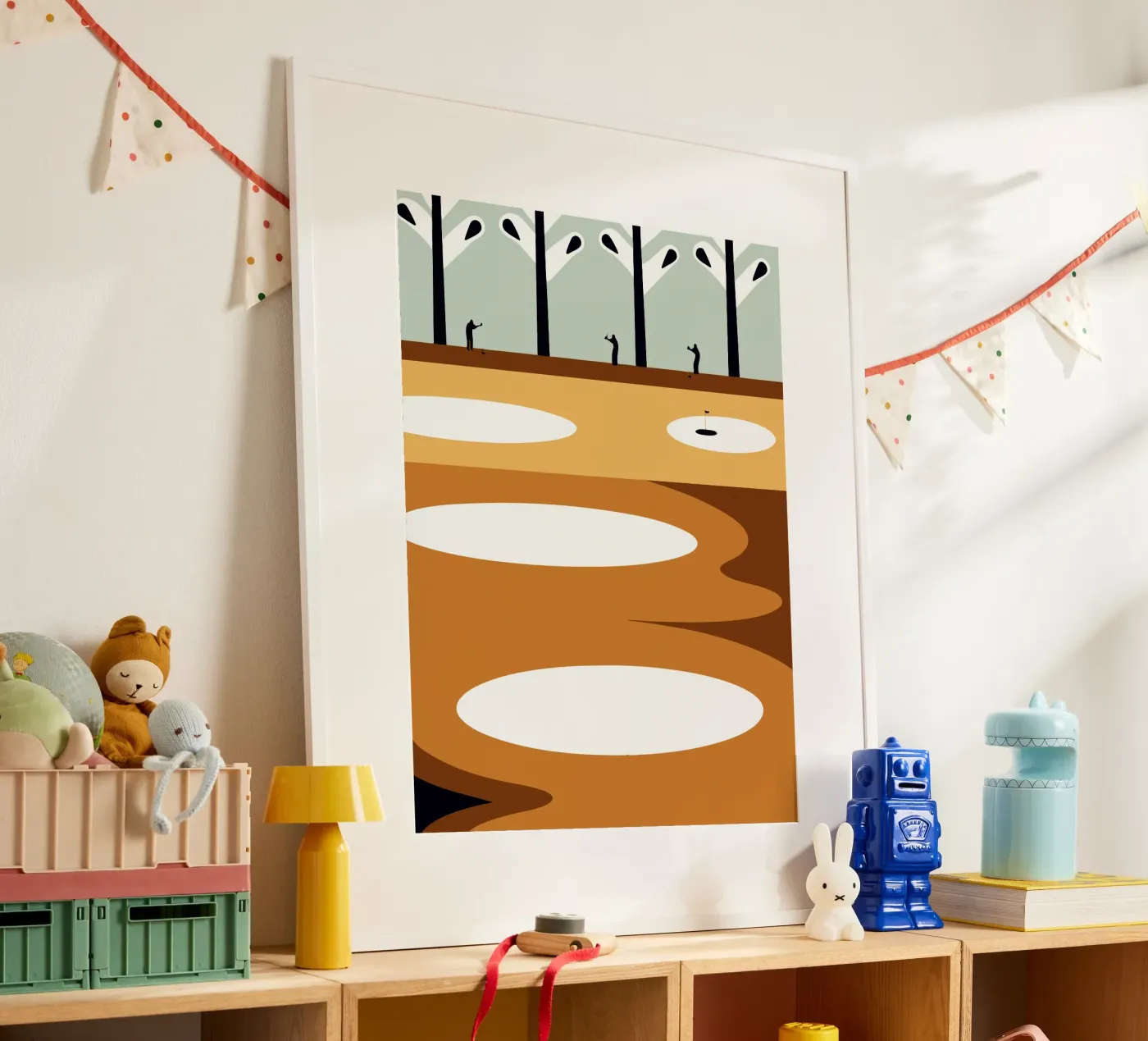 Golf course poster by LOOK DIFFERENT