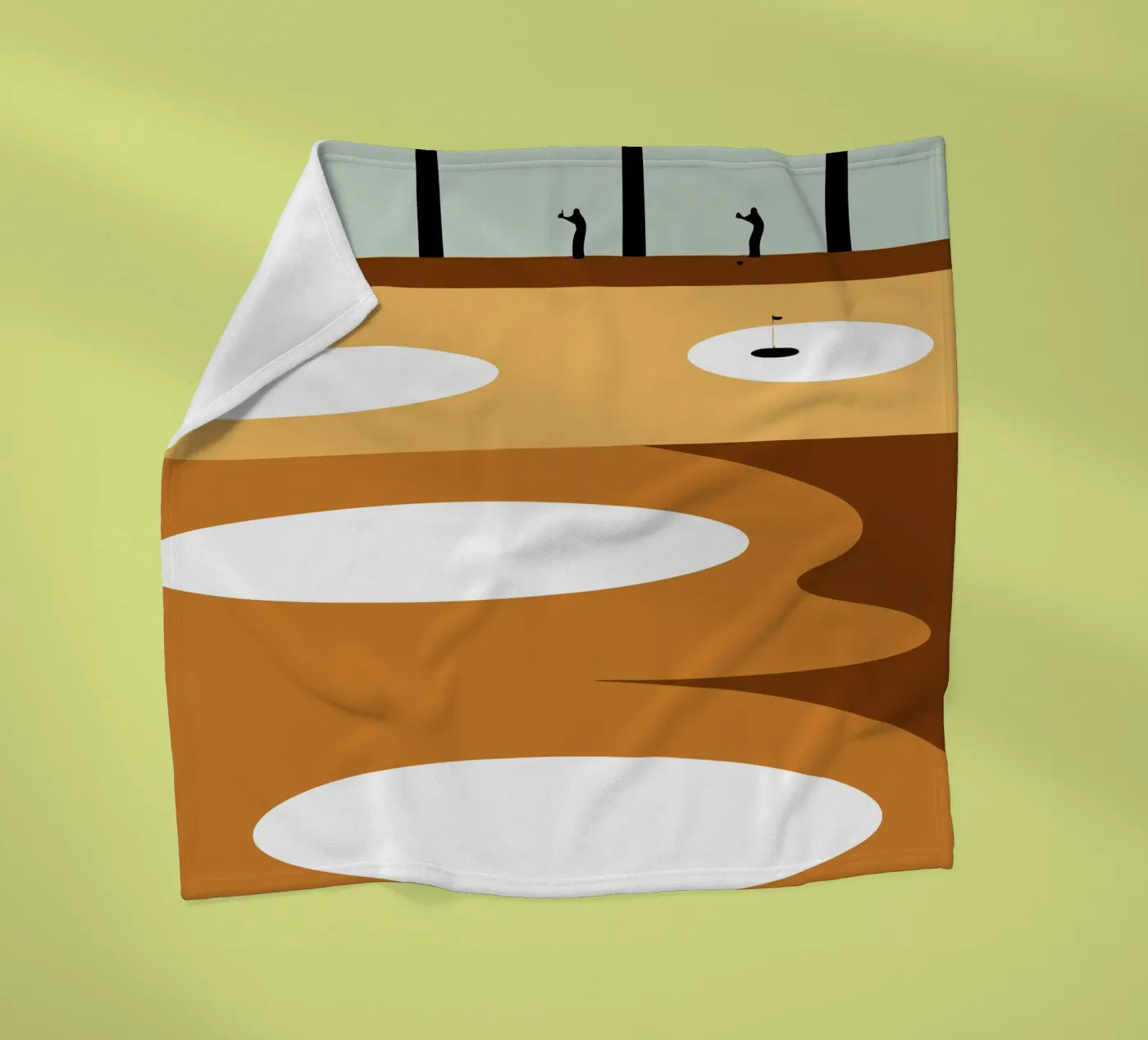 Golfbaan fleecedeken van LOOK DIFFERENT