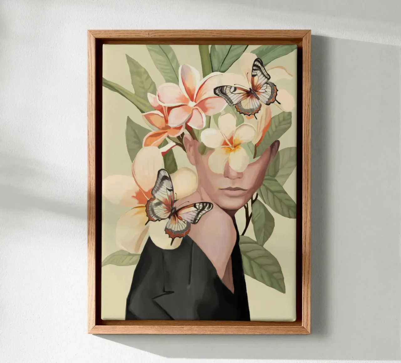Pink Bloom canvas van Nadjaa
