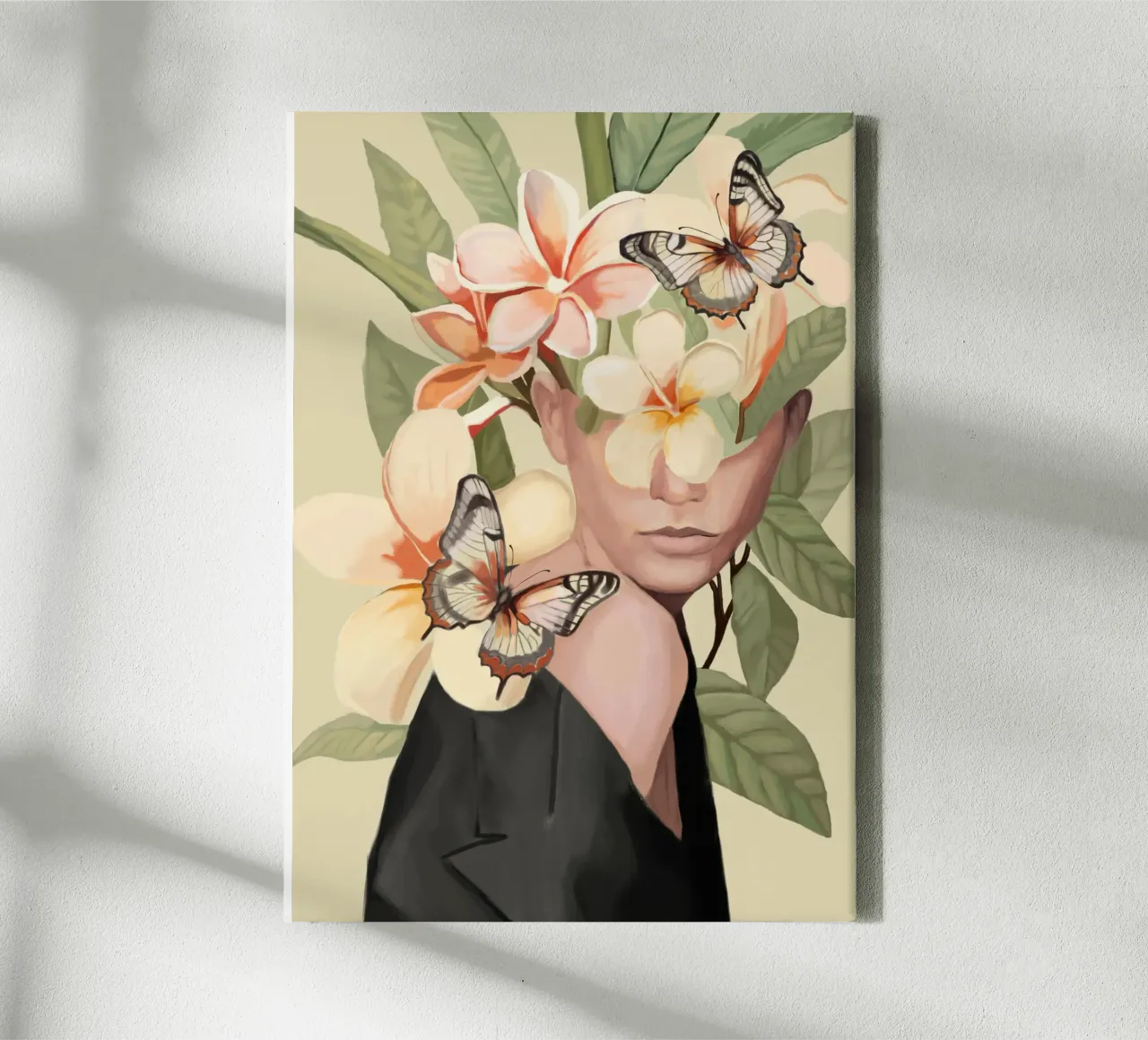 Pink Bloom canvas van Nadjaa