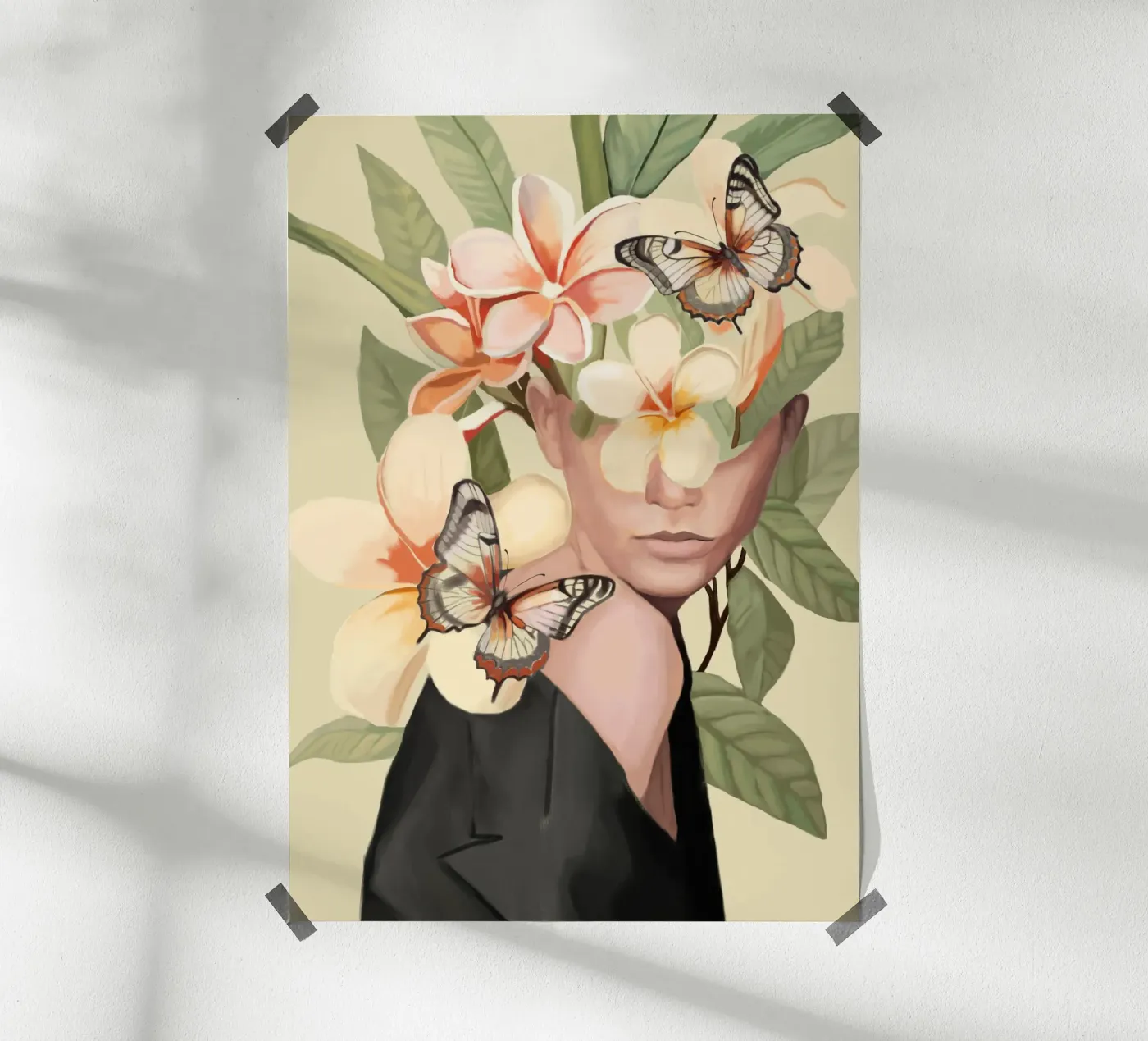 Pink Bloom poster by Nadjaa