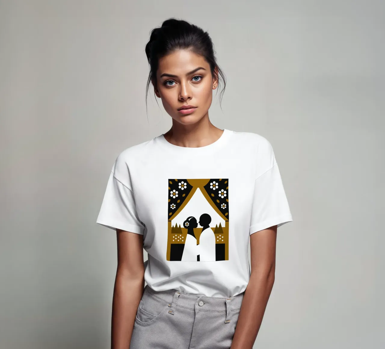 Due coppie romantiche t-shirt da LOOK DIFFERENT