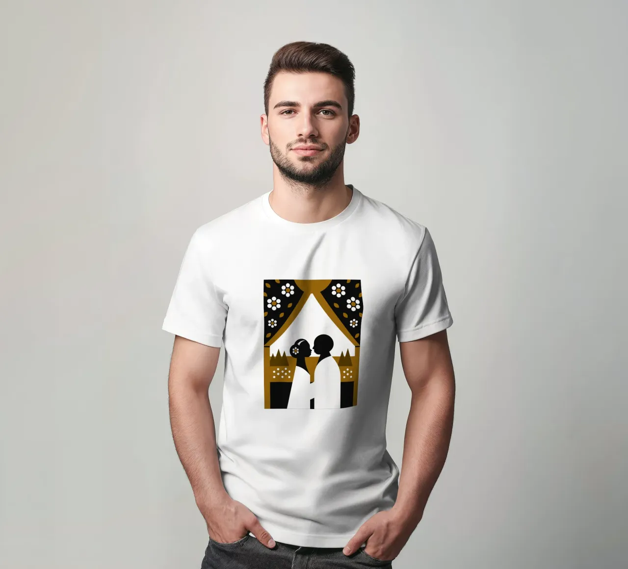 Due coppie romantiche t-shirt da LOOK DIFFERENT