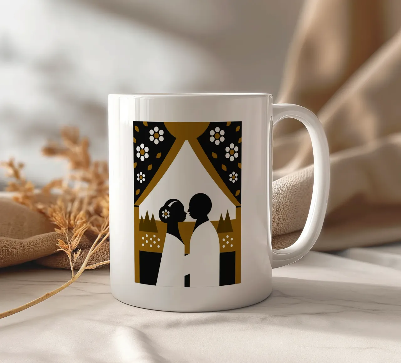 Due coppie romantiche tazza in ceramica da LOOK DIFFERENT