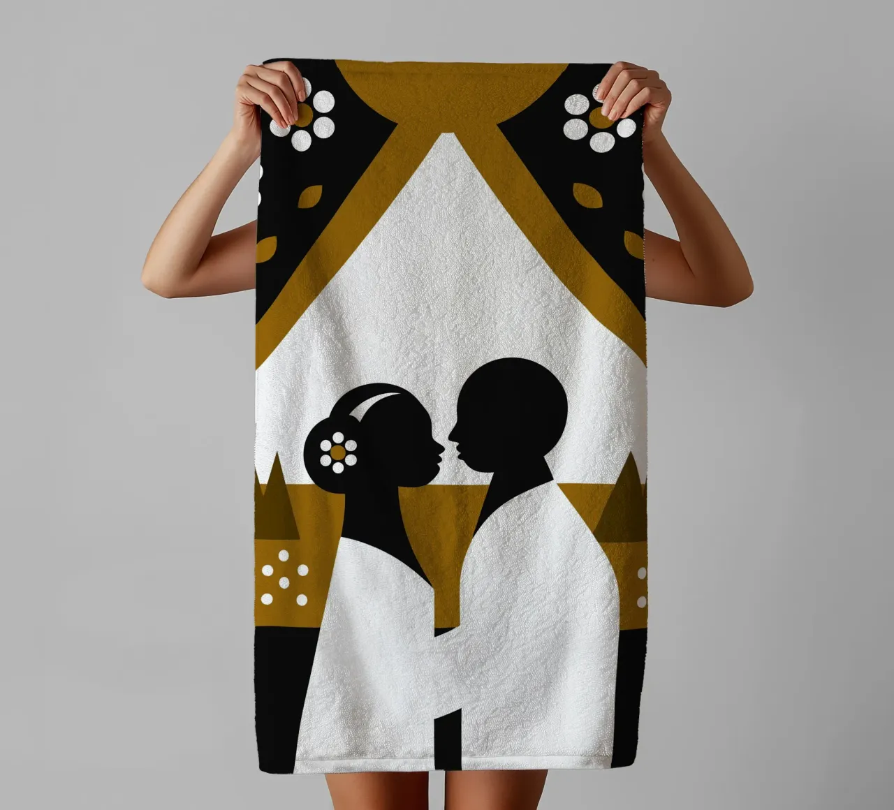 Due coppie romantiche asciugamano da bagno da LOOK DIFFERENT