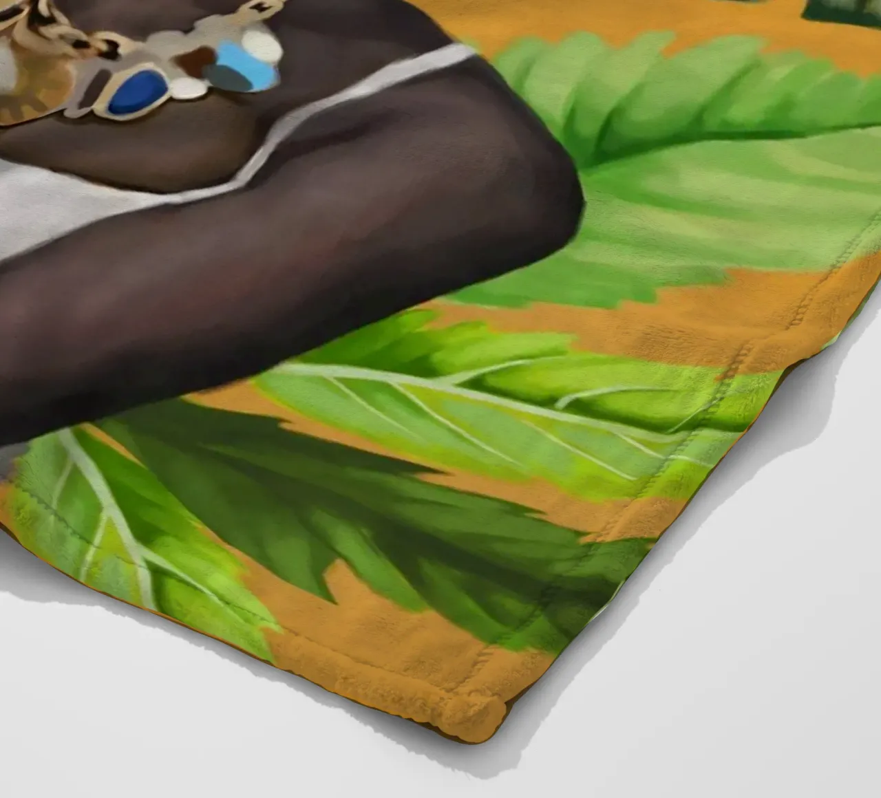 Tropic Breeze fleece blanket by Nadjaa