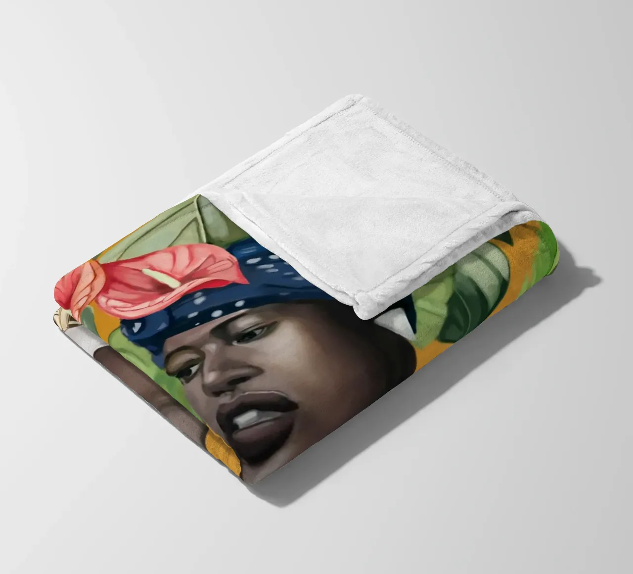 Tropic Breeze fleece blanket by Nadjaa