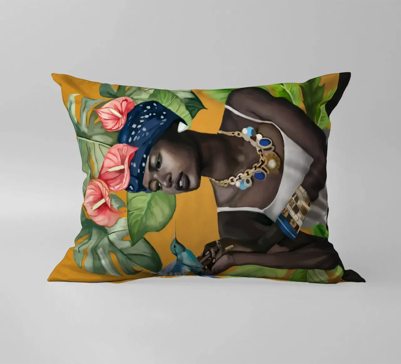 Tropic Breeze decorative cushion by Nadjaa