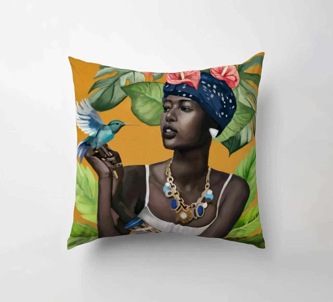 Tropic Breeze decorative cushion by Nadjaa