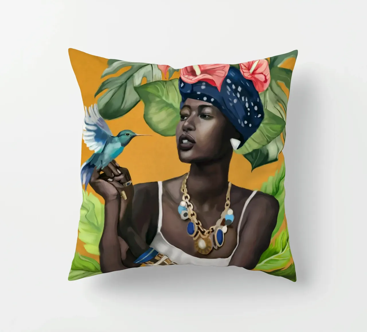 Tropic Breeze decorative cushion by Nadjaa