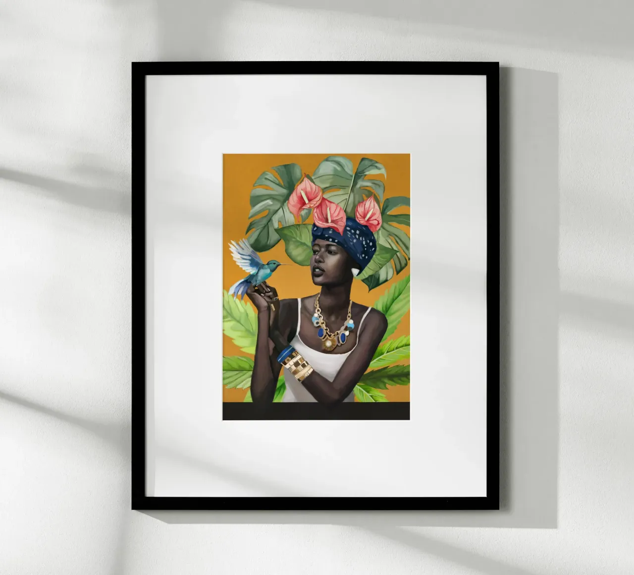 Tropic Breeze poster con telaio in alluminio da Nadjaa