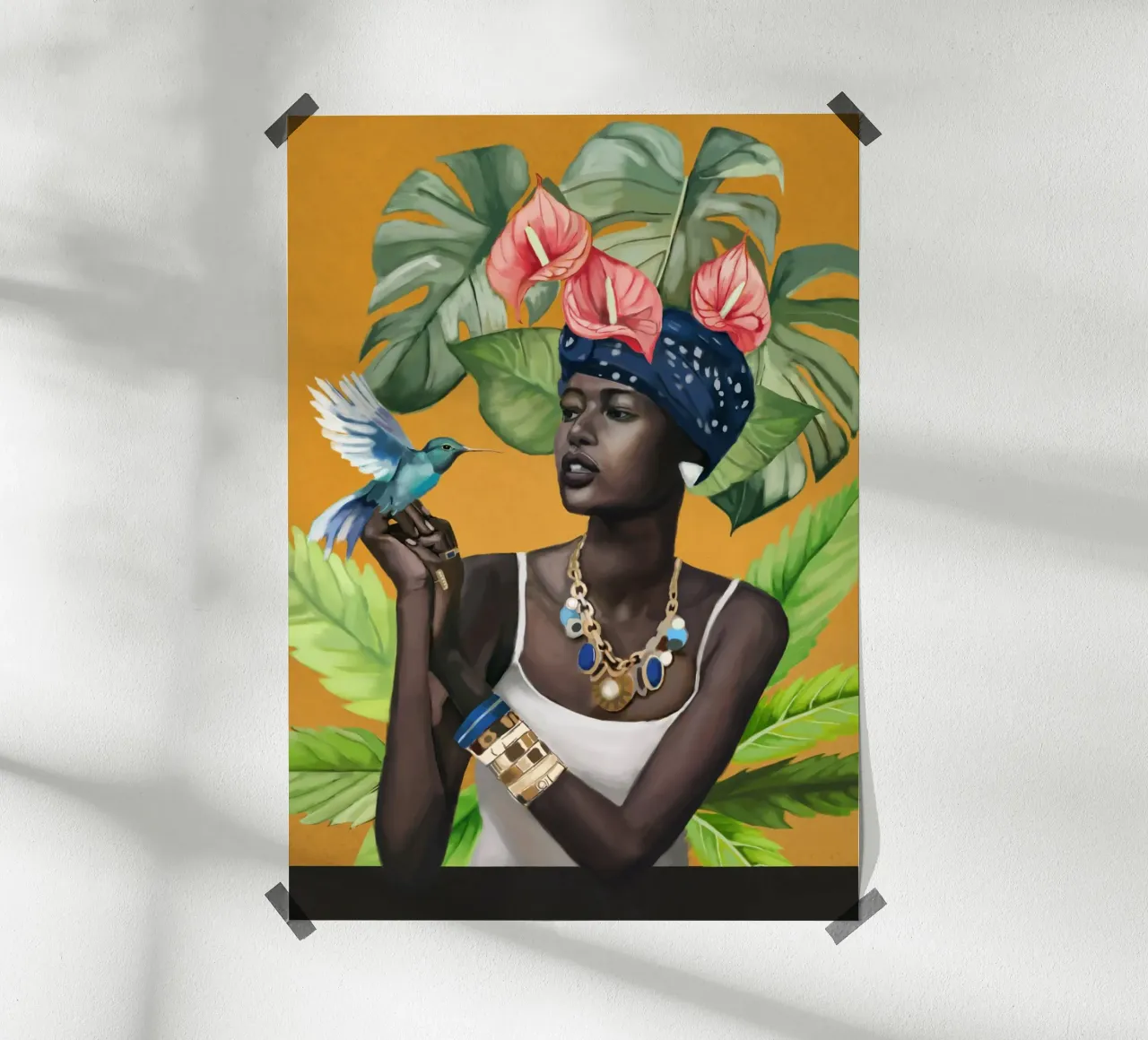 Tropic Breeze poster con telaio in alluminio da Nadjaa