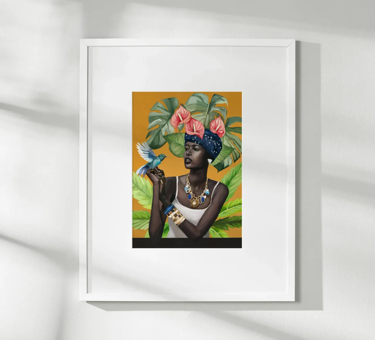 Tropic Breeze poster con telaio in alluminio da Nadjaa