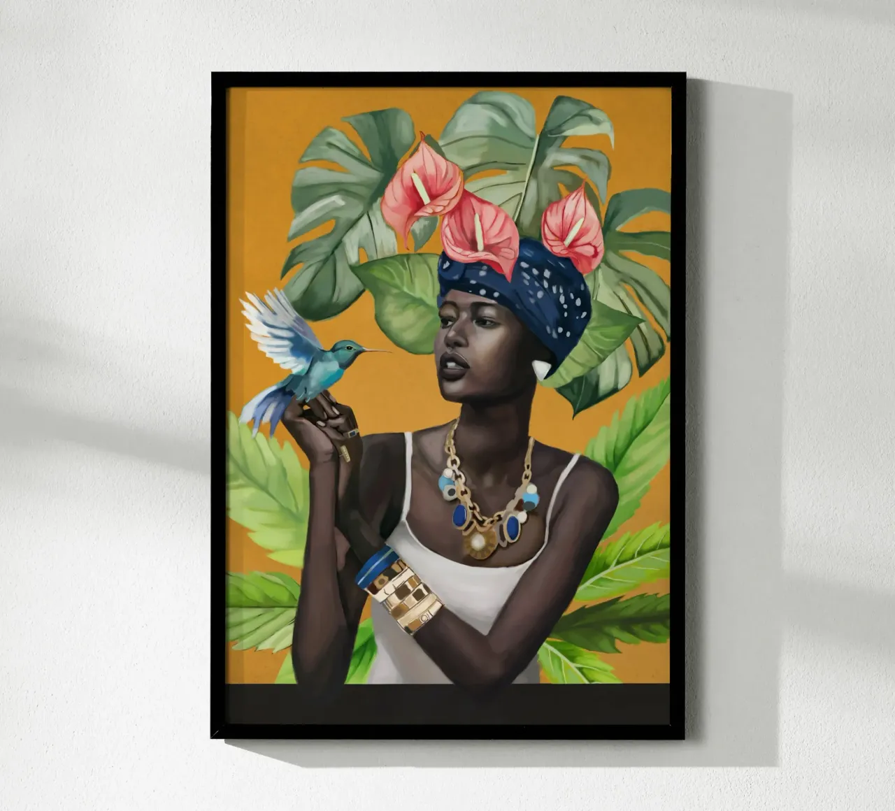 Tropic Breeze poster con telaio in alluminio da Nadjaa