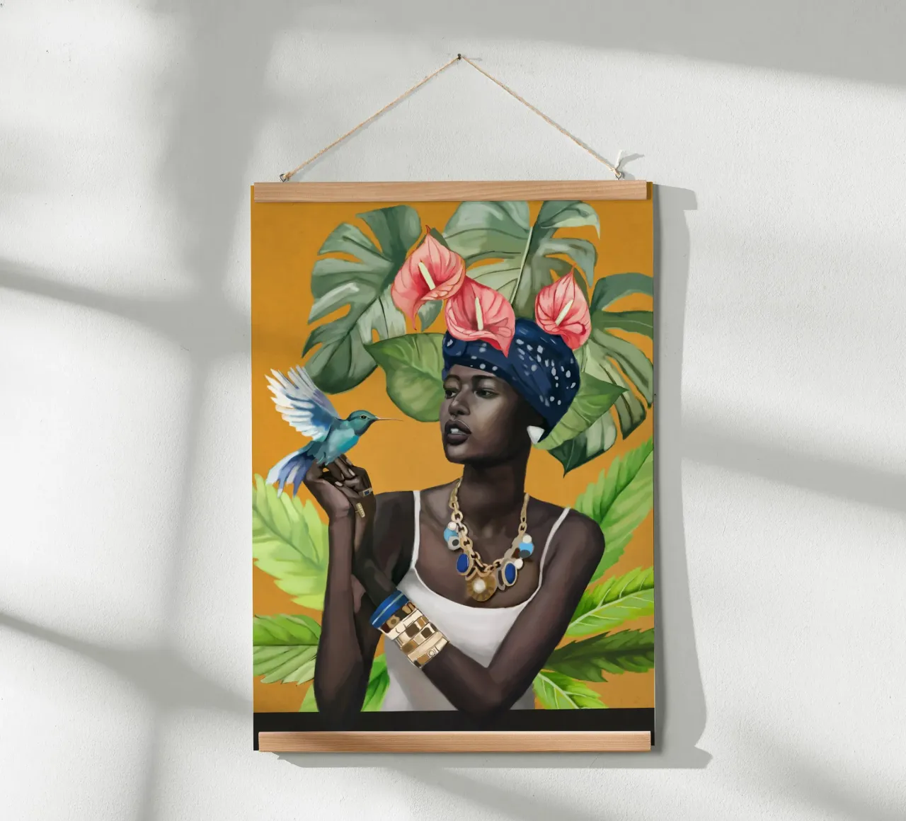 Tropic Breeze poster con telaio in alluminio da Nadjaa