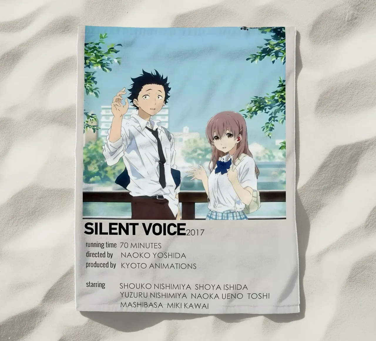 SILENT VOICE 2017 telo mare da Totoya