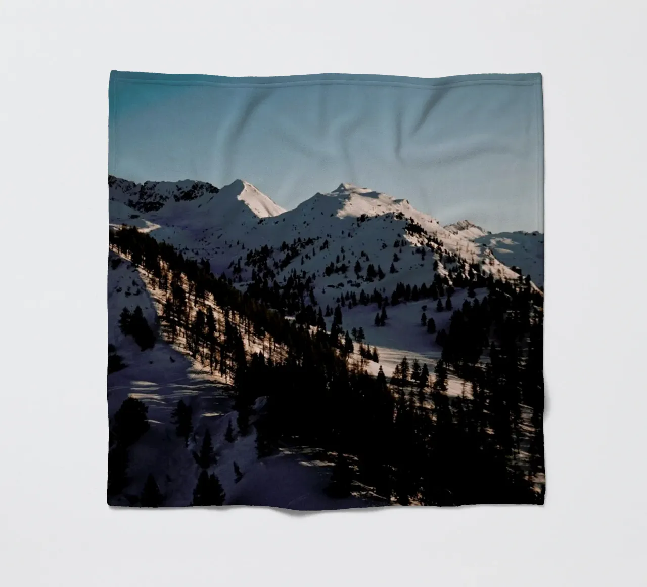 Sundown in Austria coperta in pile da Sebastian Hilgetag