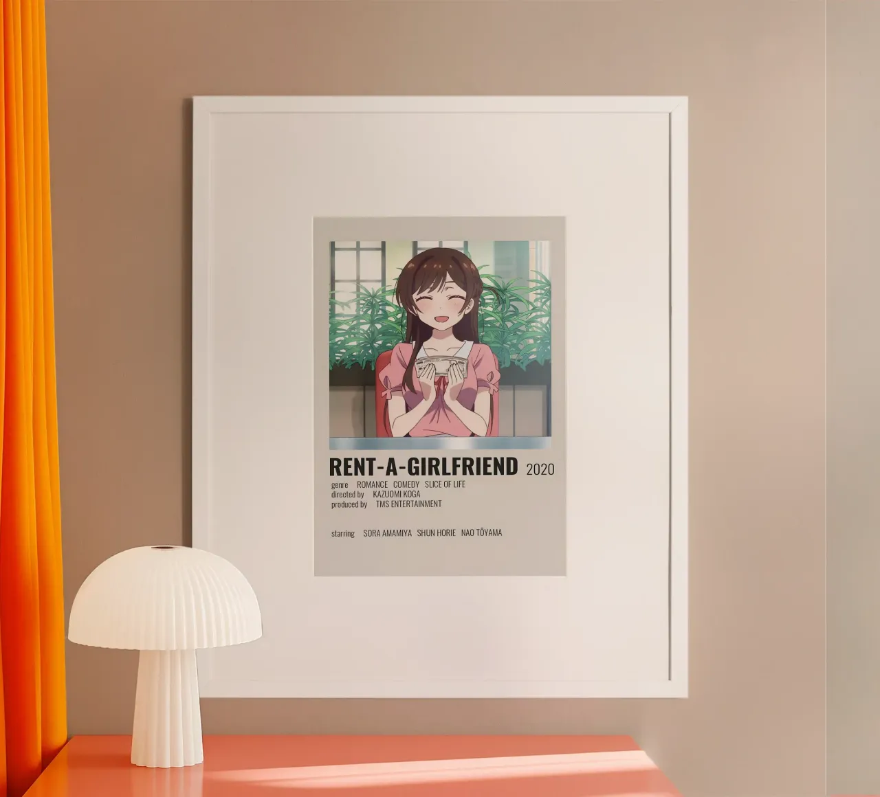 RENT-A-GIRLFRIEND 2020 poster con telaio in plastica da Totoya