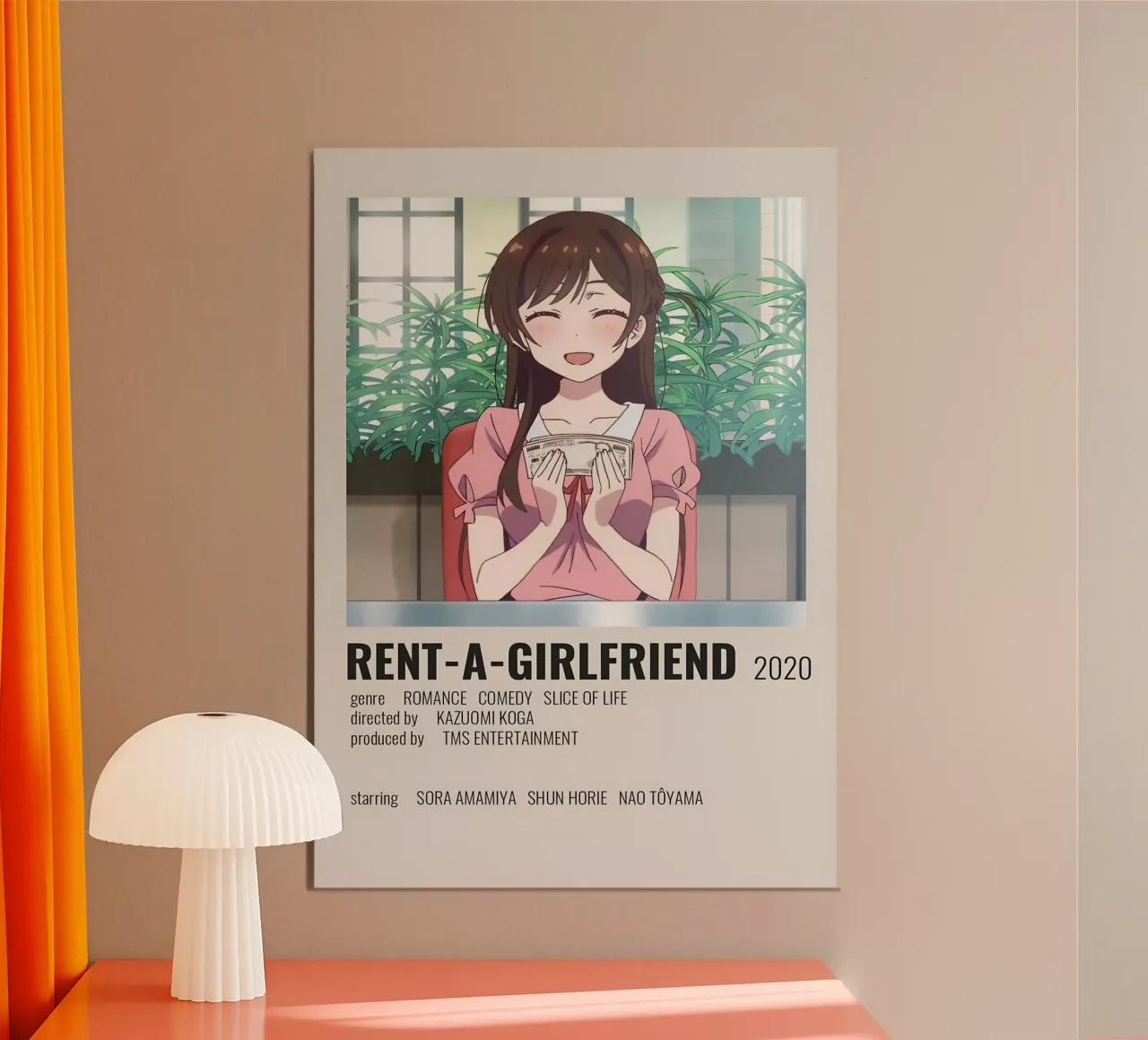 RENT-A-GIRLFRIEND 2020 poster con telaio in plastica da Totoya