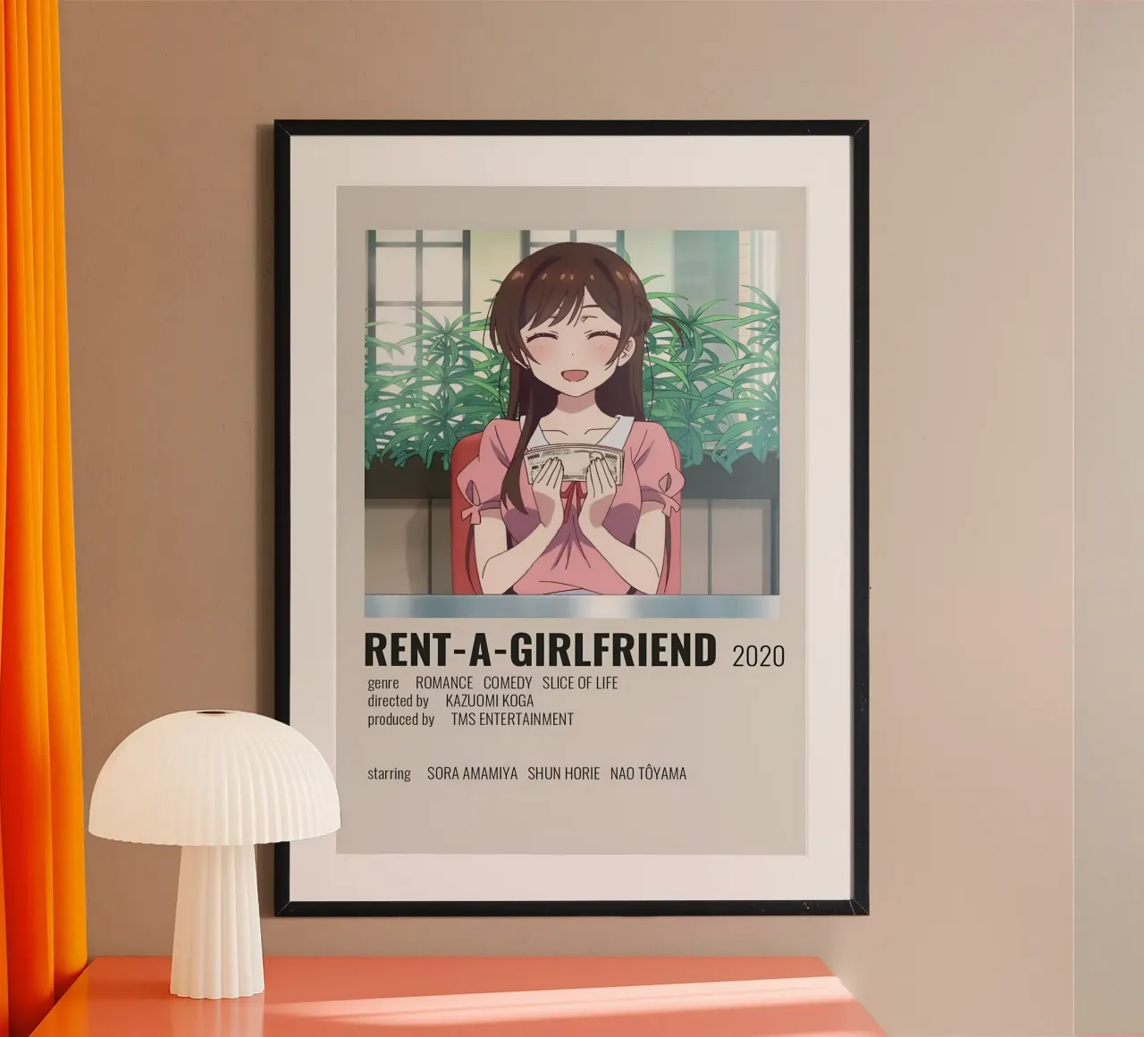 RENT-A-GIRLFRIEND 2020 poster con telaio in plastica da Totoya