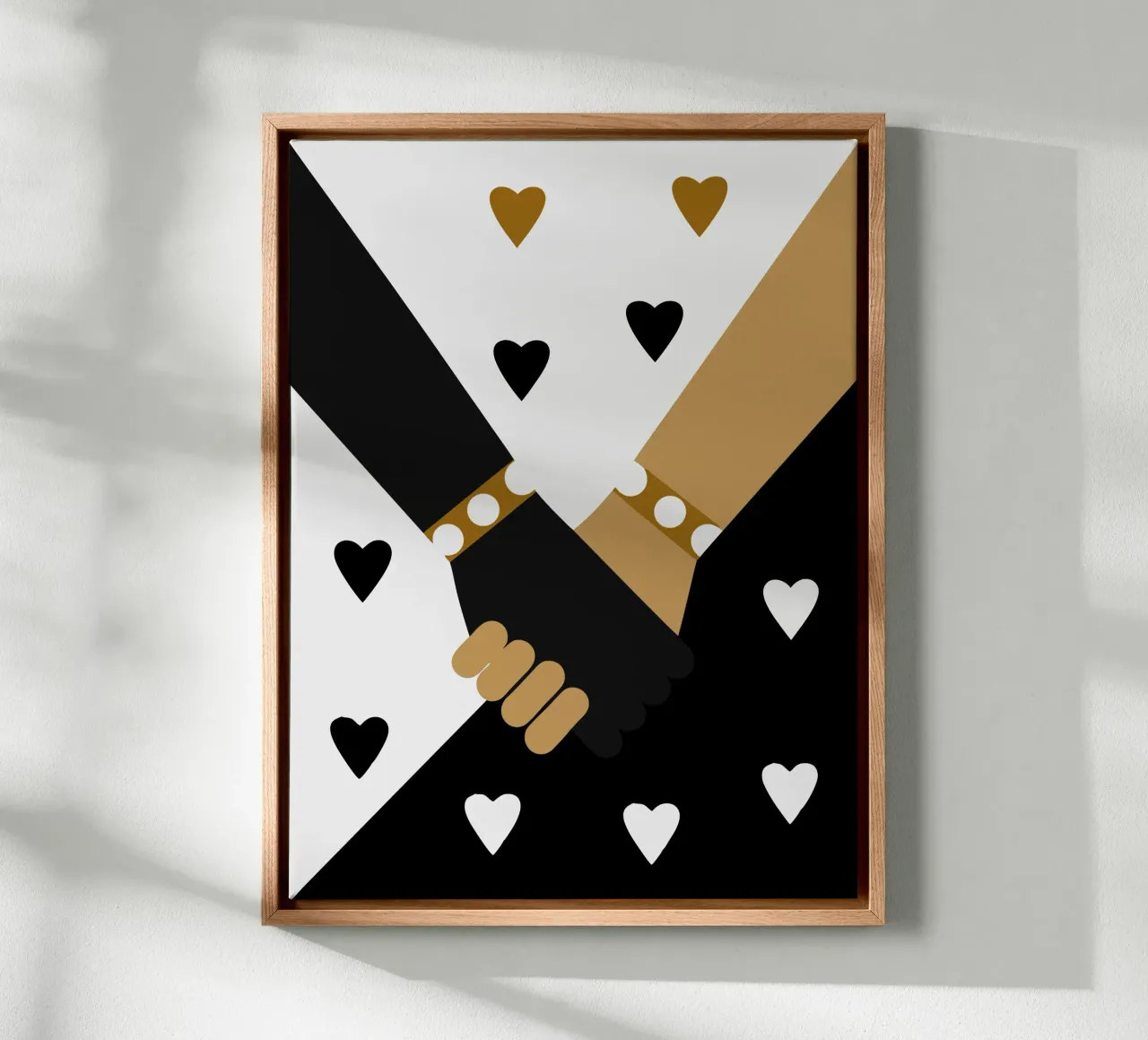 Handgreep canvas met Baklijst van LOOK DIFFERENT