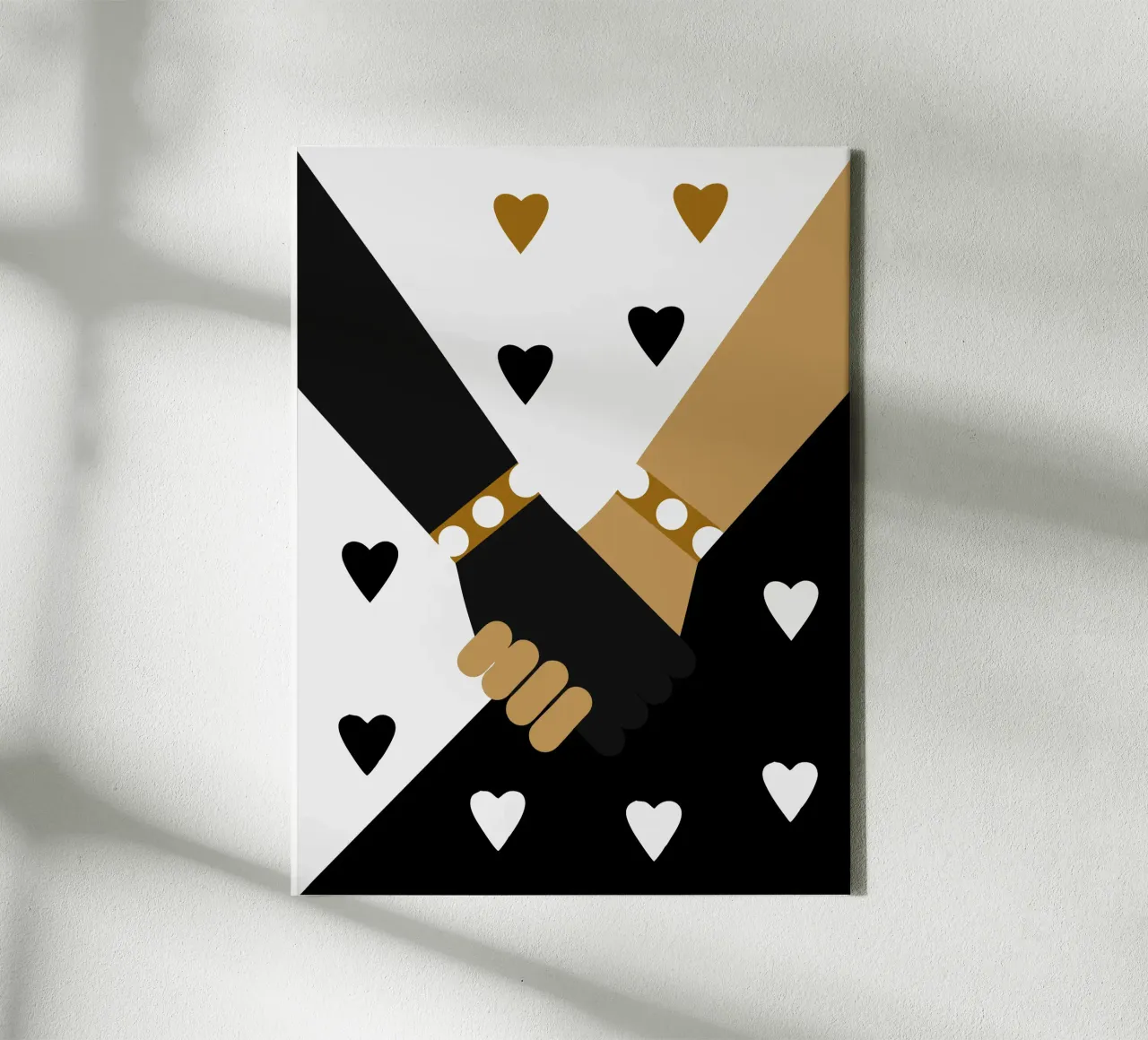 Handgreep canvas met Baklijst van LOOK DIFFERENT