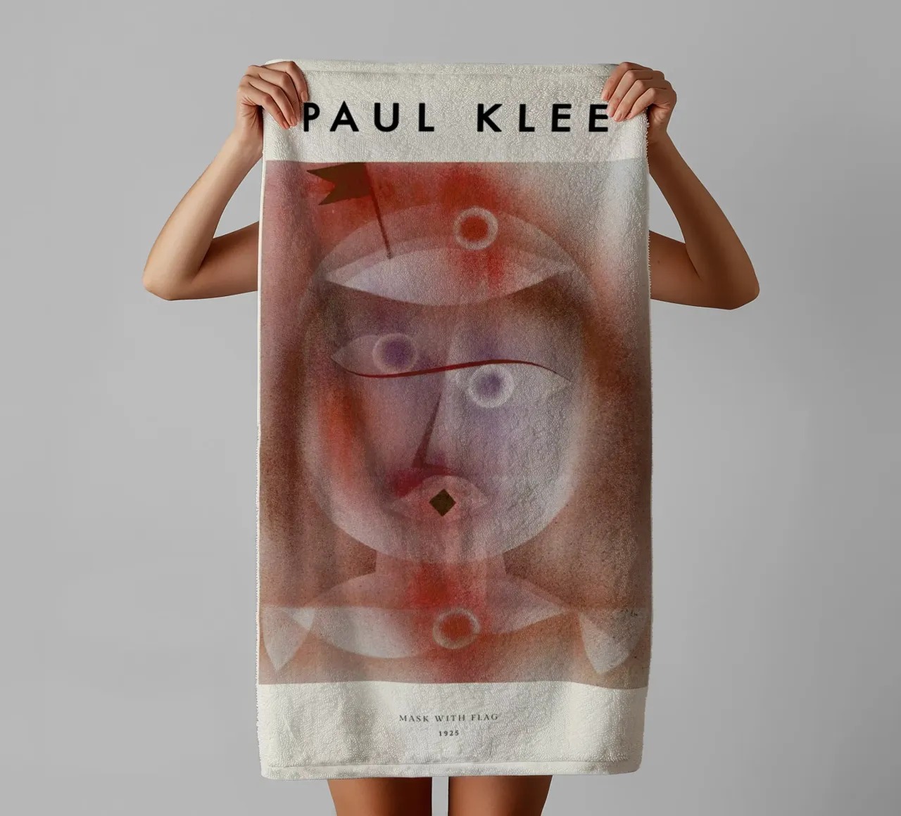 Klee - Mask with Flag asciugamano da bagno da ARTOTHEK
