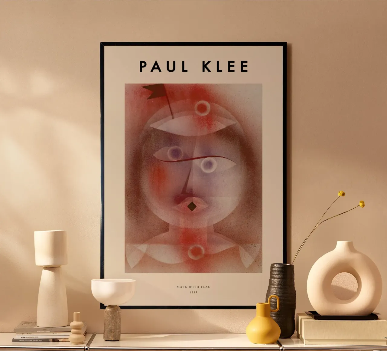 Klee - Mask with Flag carta hahnemühle da ARTOTHEK