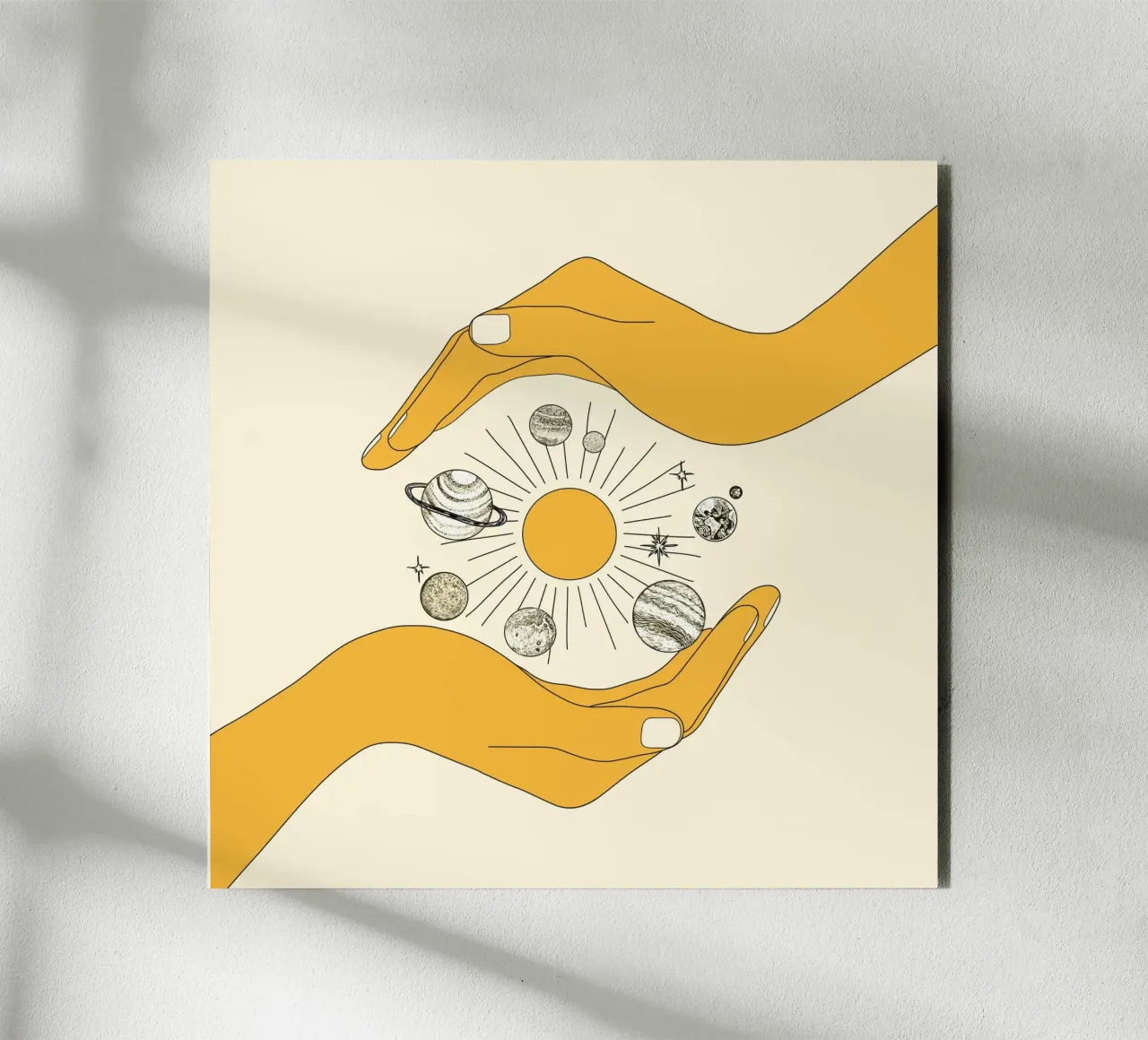The Universe in Your Hands alluminio dibond da Nadjaa