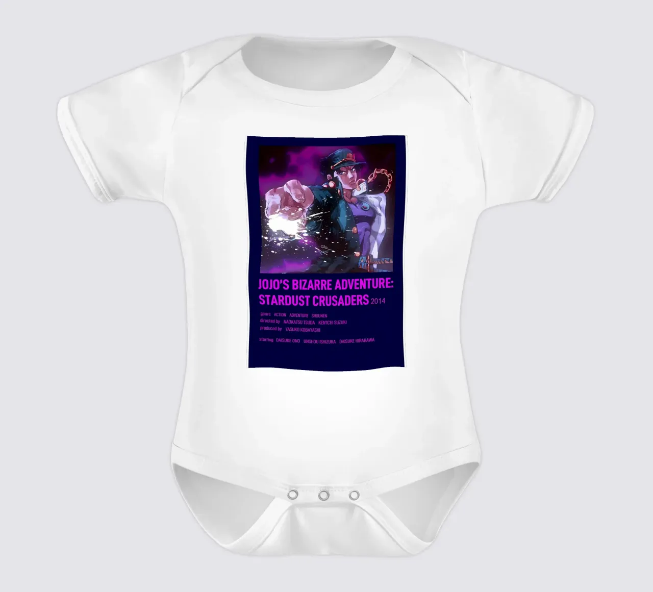 JOJO'S BIZARRE ADVENTURE STARDUST CRUSADERS 2014 body neonato maniche corte da Totoya