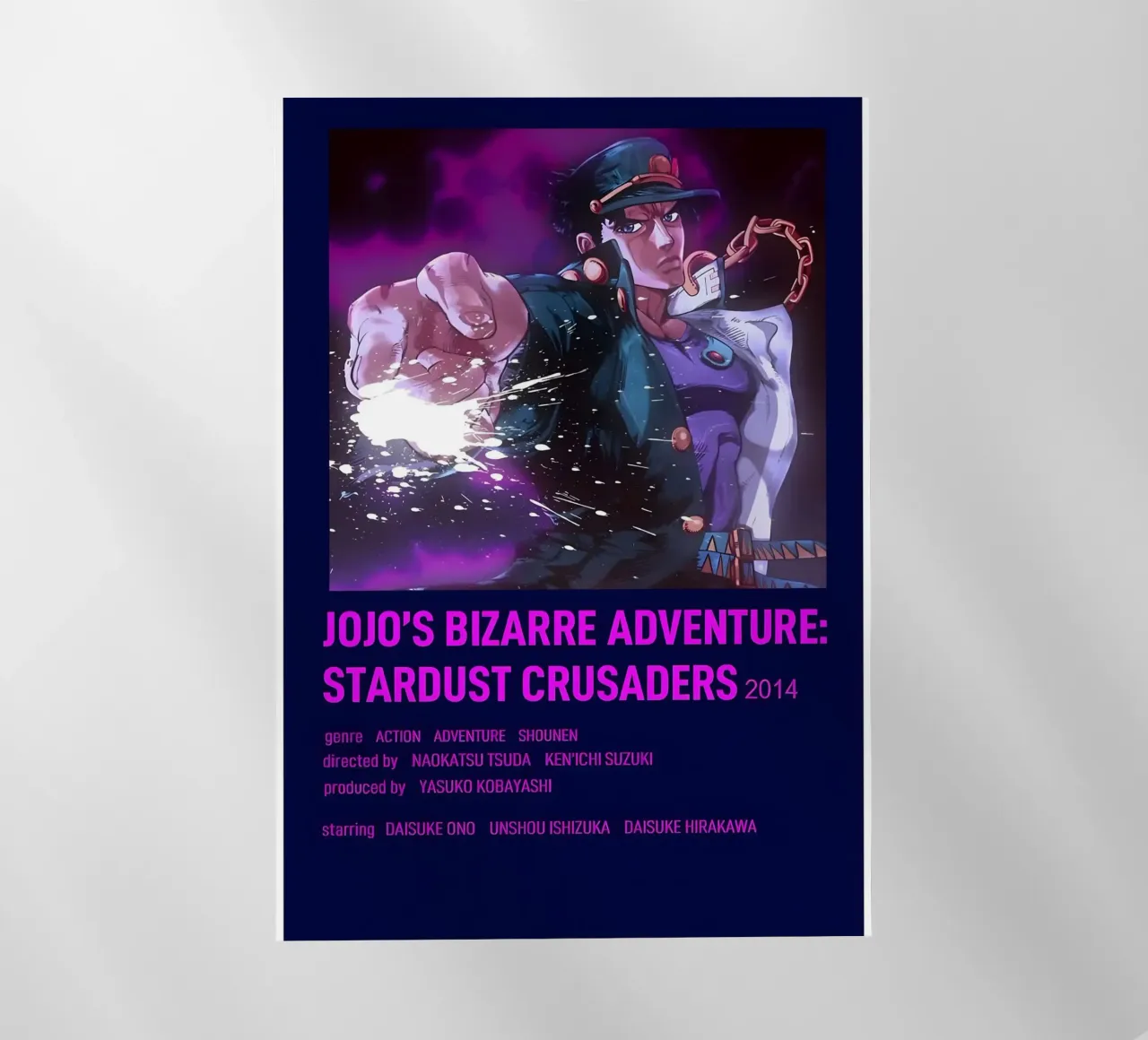 JOJO'S BIZARRE ADVENTURE STARDUST CRUSADERS 2014 pellicola backlit da Totoya