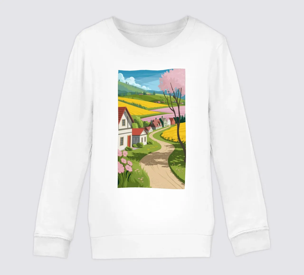 Charmant dorpspad kinder sweatshirt van Fine Sanctuary