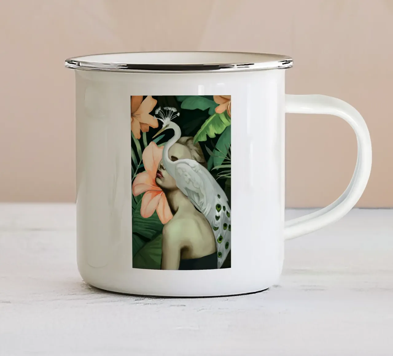 Tropical Mood tazza in smalto da Nadjaa