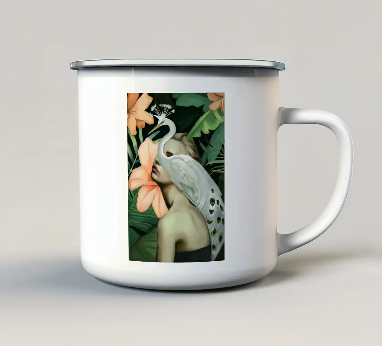Tropical Mood tazza in smalto da Nadjaa