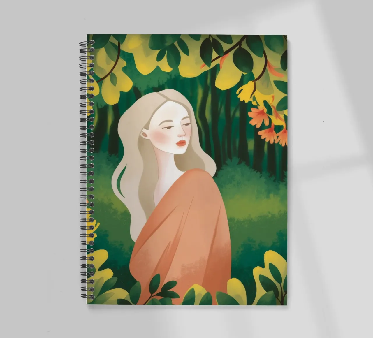 Enchanted Forest Solitude spiral notebook by Fine Sanctuary