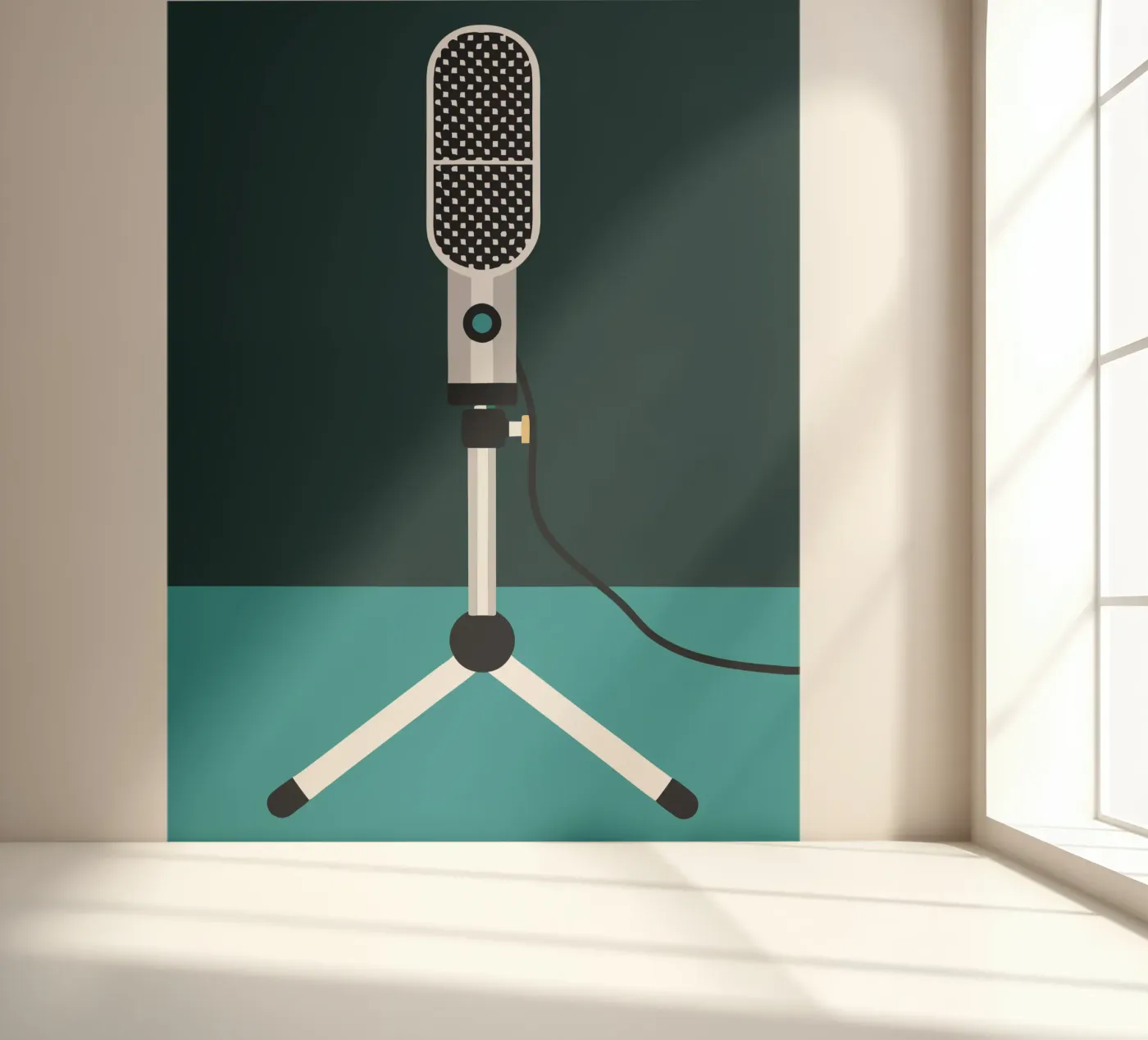 Zangmicrofoon fotobehang van LOOK DIFFERENT