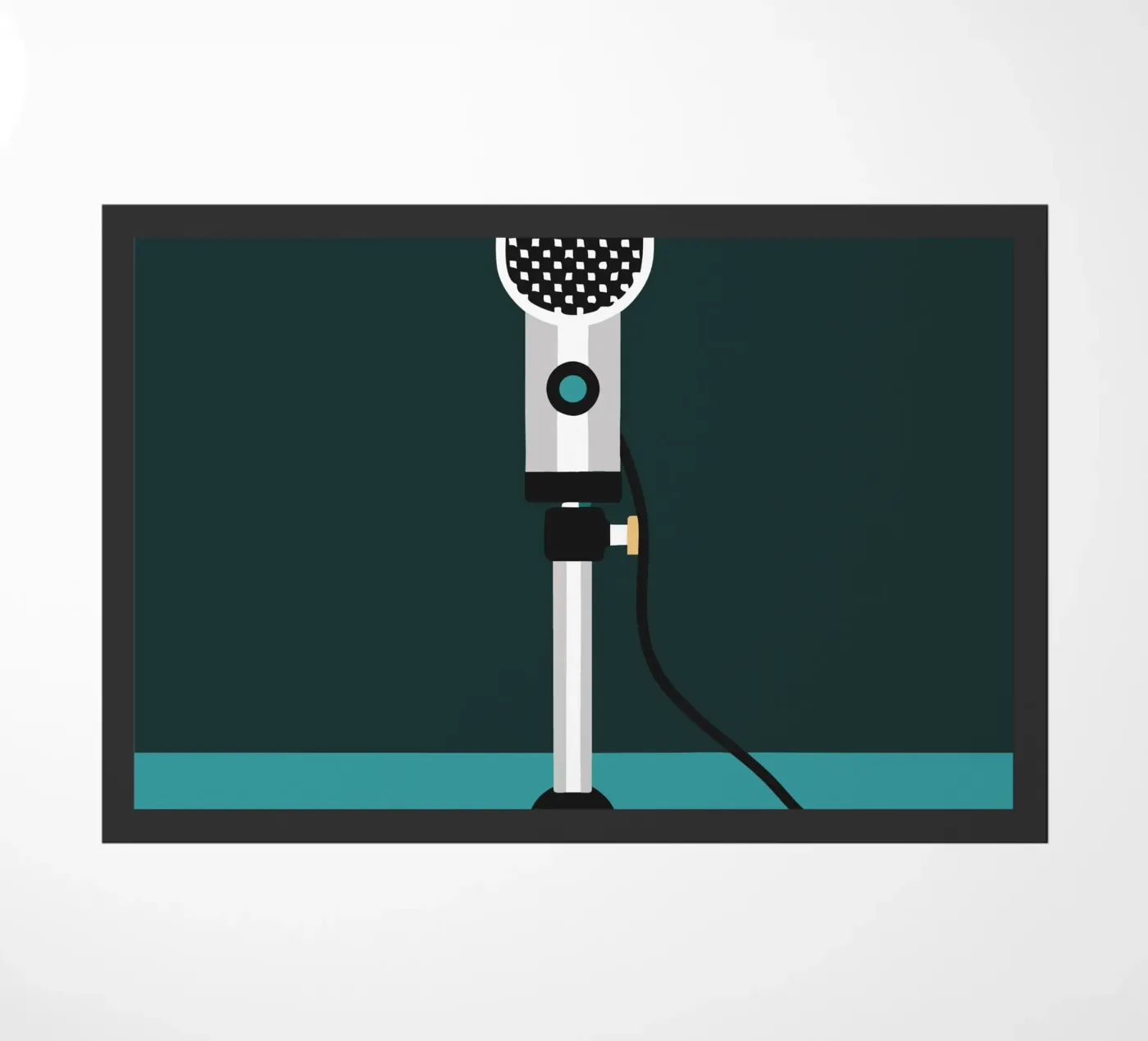 Singing Microphone doormat by LOOK DIFFERENT